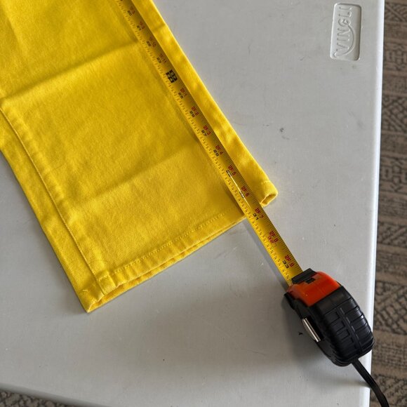 Chaps Slimming Fit Yellow Denim Capri Pants Womens size 14 NEW - Picture 6 of 7